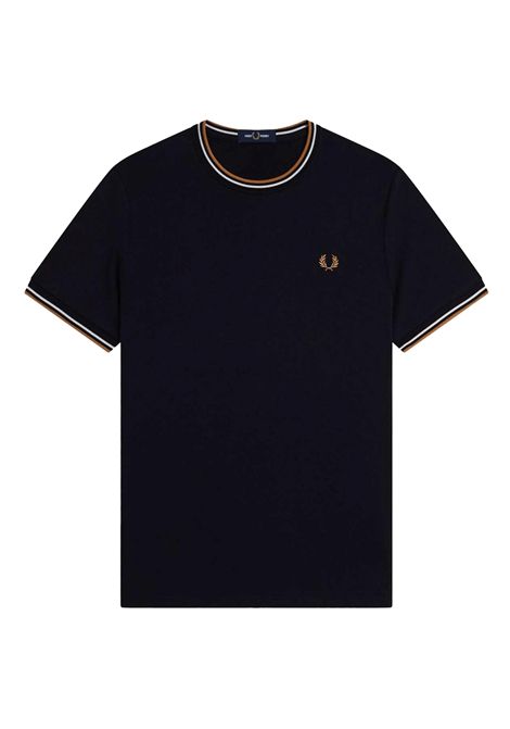 Fred Perry Twin Tipped Tee Black Men FRED PERRY | T-shirt | M1588V-P69